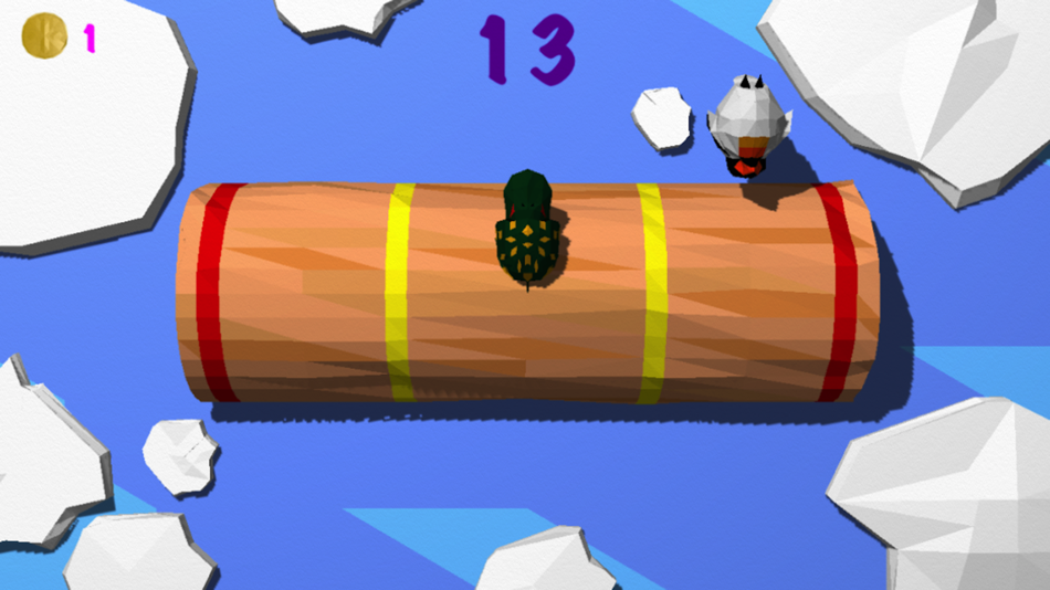 #2. Froggy Log - Endless Arcade Log Rolling Simulator and Lumberjack Game Stay Dry and Dont Fall In The Water! (iOS) Podle: Steve Snyder