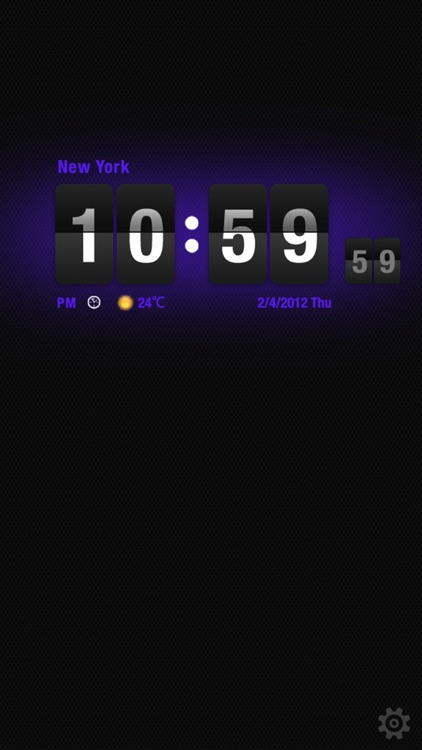 Flip Clock HD Free for iPhone screenshot-3