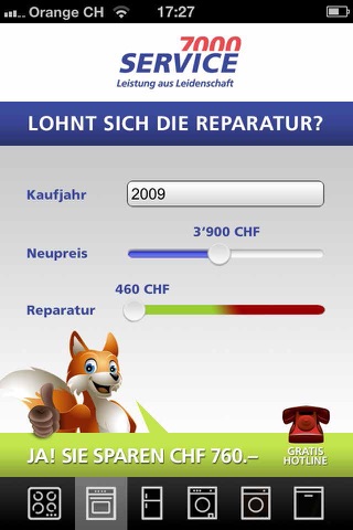 Reparatur Kalkulator Service7000 screenshot 2