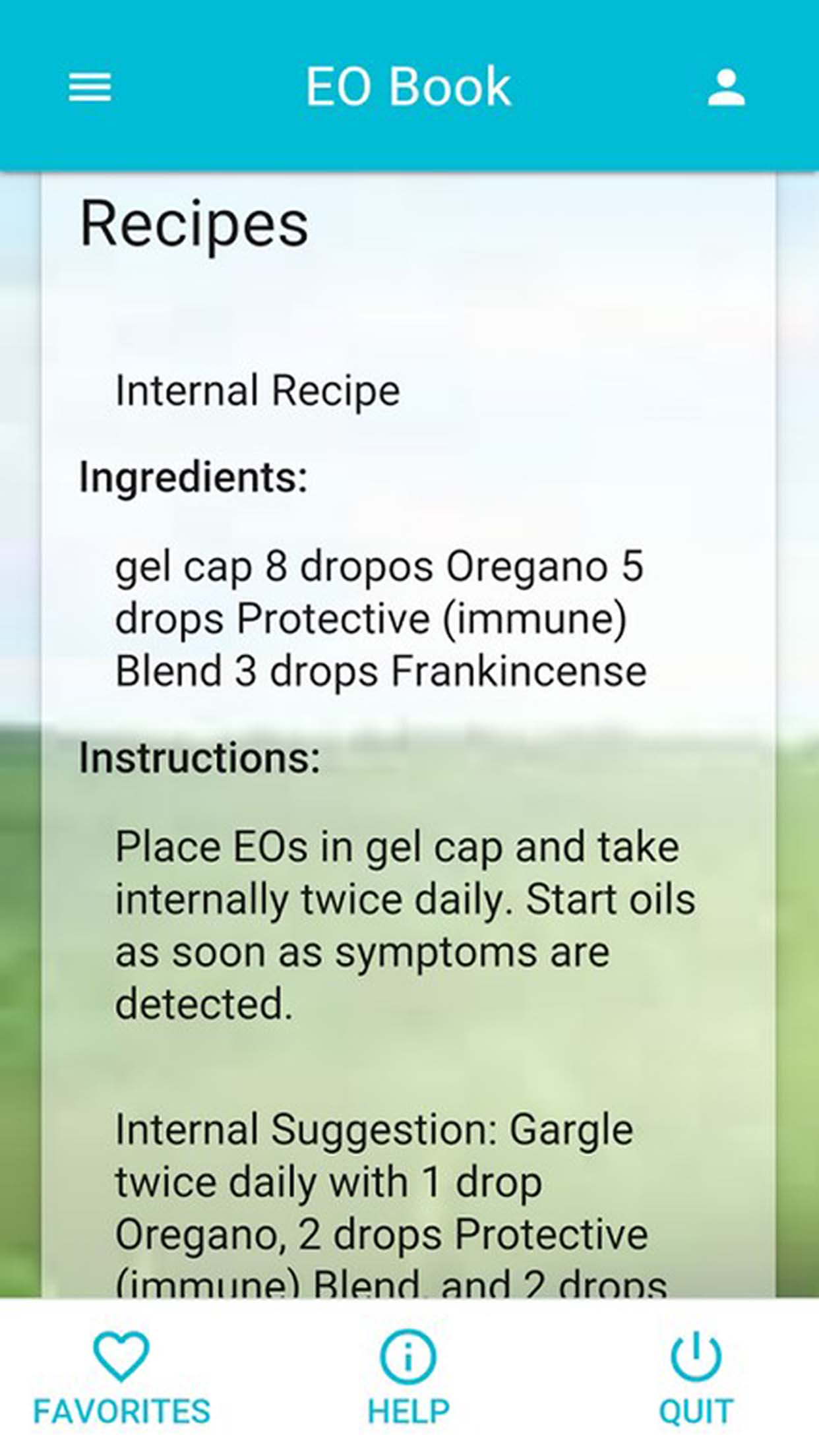 EO Book Essential Oils Recipes and Oils