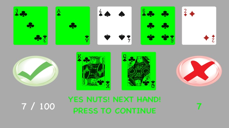 POKER Find The Nuts -- Best Possible Hand