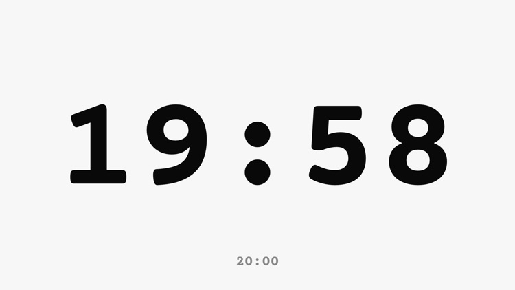 Timer for Rehearsal/Live: Fin