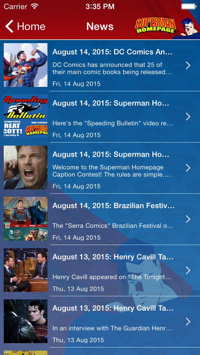Screenshot #3 pour Superman Homepage