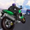 Play from behind the wheel of a motorbike racing through endless highway traffic