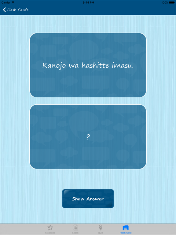 Screenshot #6 pour Learn Japanese Quickly - Phrases, Quiz, Flash Card