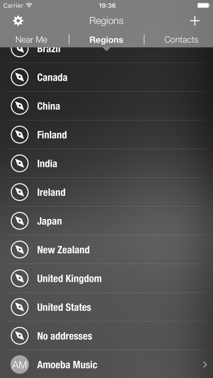 Colo: Contacts and locations. Your address book browseable by location