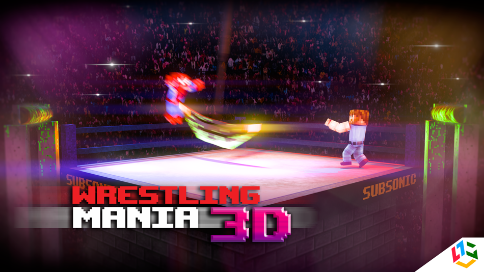 #2. Block Wrestling Mania 3D - FREE Endless Wrestle Game in Cube world (iOS) Podle: LumiNet Kft.