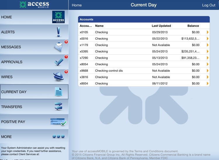 accessMOBILE for iPad by Citizens Commercial Bank