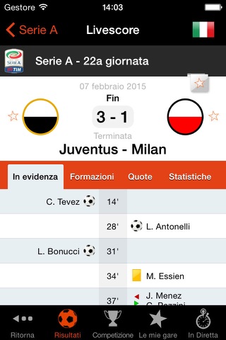 Scommesse Sportive : Risultati Calcio + Pronostici screenshot 4