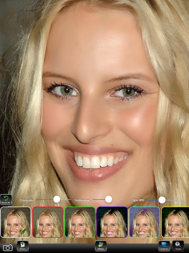 ‎Portraiture - face makeup kit to retouch photos and beautify your portraits! Screenshot