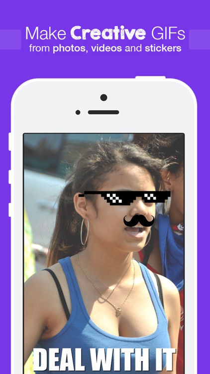 GifLab Free Gif Maker- Add inventive stickers to depict hilarious moments