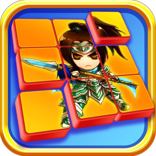 A Brave Castle Warrior - Tile Sliding Puzzle Hero FREE