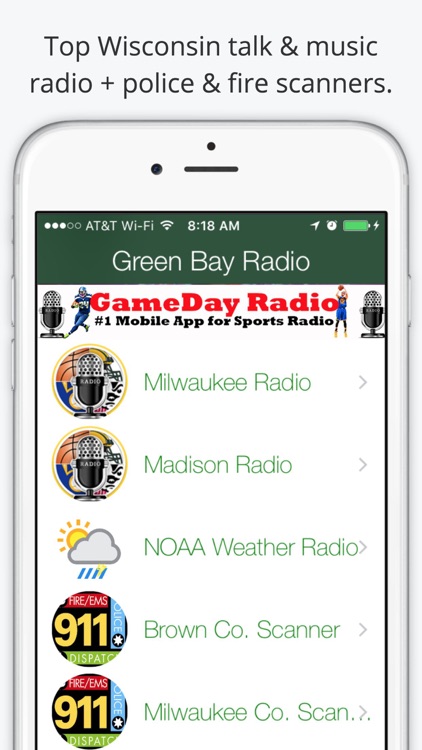 Green Bay GameDay Live Radio – Packers & Bucks Edition screenshot-2