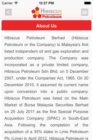 Hibiscus Petroleum Investor Relations screenshot 4