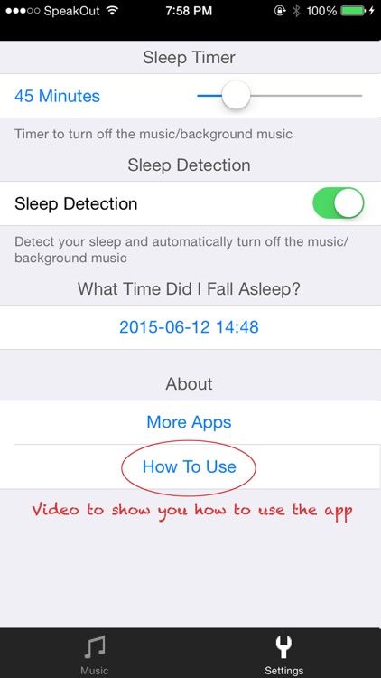 Sleep Detection Player Lite - Detect your sleep and turn off the background music
