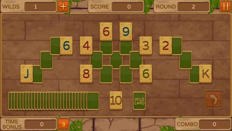 Ancient Jungle Treasures Triple Peak Pyramid Solitaire Variations screenshot-3