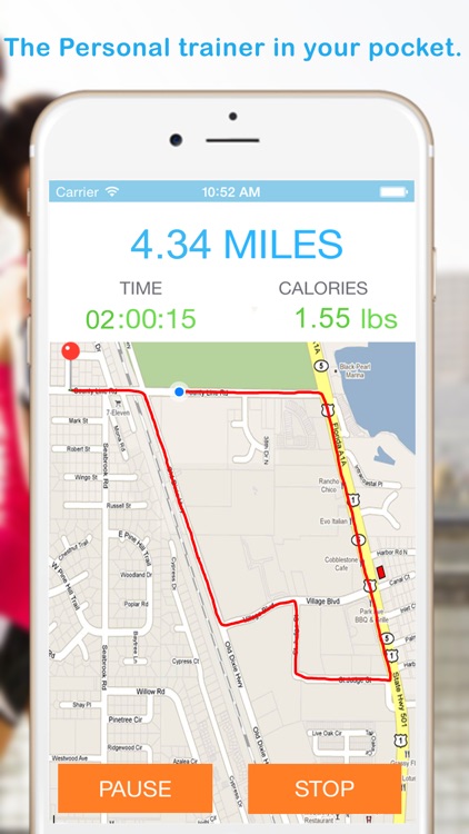 GPS Running + Cycling Workout Tracking with Calorie Counting