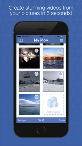 Game screenshot MyMov Photo to Video Editor - Convert your photos in videos slideshows mod apk