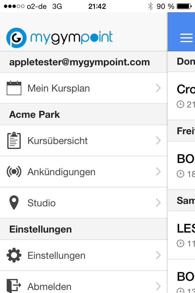 myGymPoint - Fitness App screenshot 2