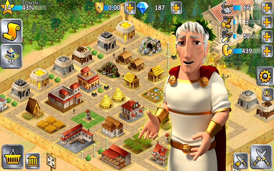 Battle Empire: Roman Wars - Build a City and Grow your Empire in the Roman and Spartan era screenshot 3