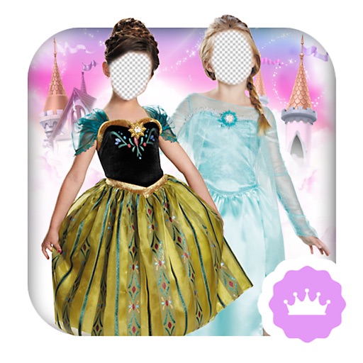 Princess Kids Dress Up Photo Montage for Girls FREE icon