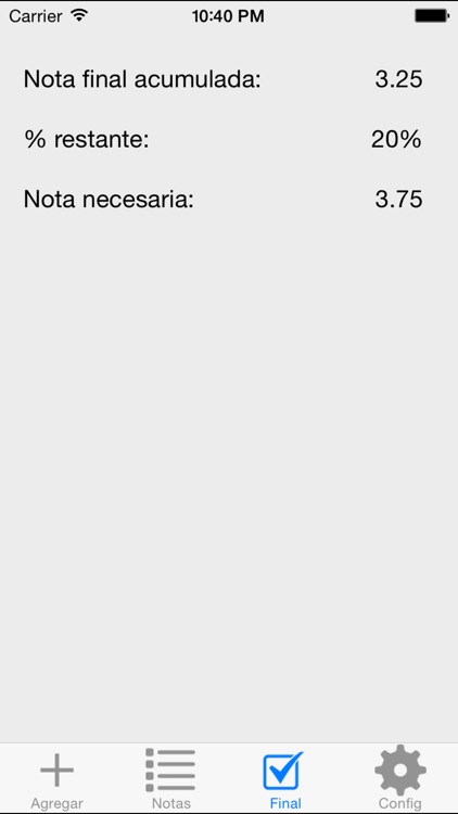 Calculadora de Notas screenshot-3