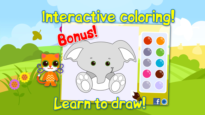 Child learns colors and drawing. Educational games for toddlers. Full Paid.