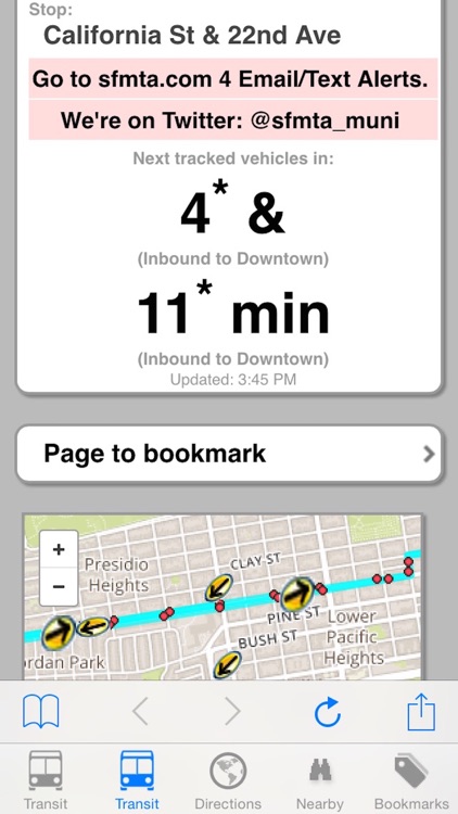 My SF Muni Next Bus - Public Transit Search and Trip Planner screenshot-3