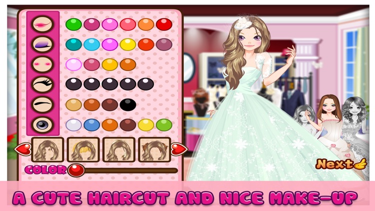Paris Wedding - Dress up and make up game for kids who love wedding and fashion
