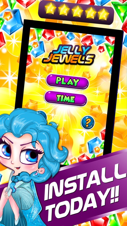 Jelly Jewel's - diamond match-3 game and kids digger mania hd free screenshot-4