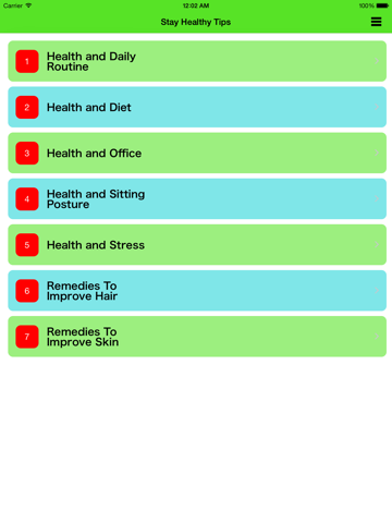 Screenshot #4 pour Stay Healthy Tips