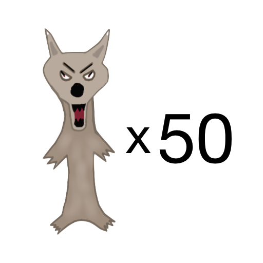 50 wolfs killed