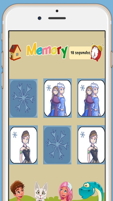 Screenshot #2 pour Jeu de mémoire pour filles : la princesse de glace - jeu d'apprentissage pour les filles