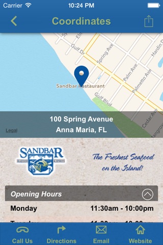 The Sandbar Waterfront Restaurant on Anna Maria Island, Florida serving Fresh Florida Seafood screenshot 3