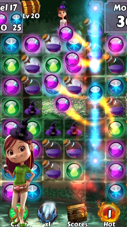 Bubble Girl Soda Witch - Pop the yummy gem candy and easy shooter puzzle screenshot-4