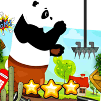 Panda Runing Way and Pop 2