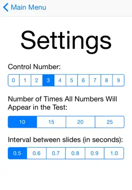 Game screenshot SART: Sustained Attention to Response Task apk