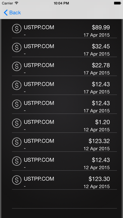 RealPayment iPhone screenshot