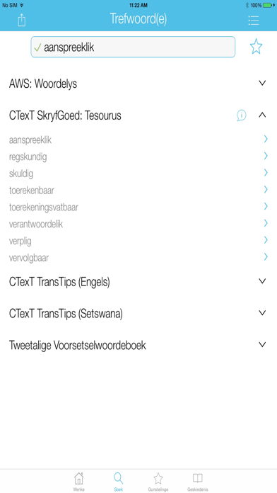 Screenshot #1 pour VivA Woordeboekportaal