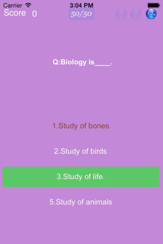 Biology Exam screenshot 2