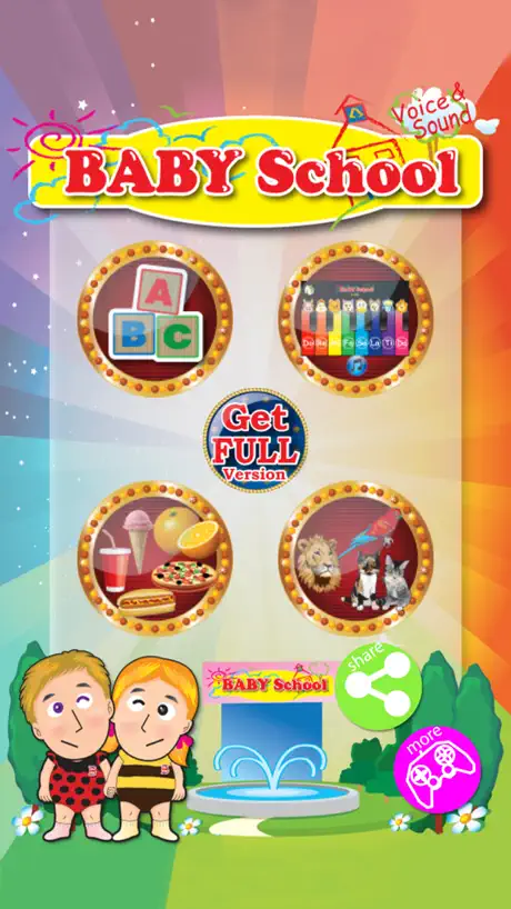 Baby School, Learn English Flash Card, Sound & Voice Card, Piano