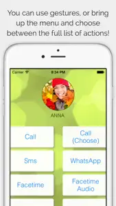 CallRight Pro  -  your favorite contacts from the addressbook promptly available for fast calls and messages and sms screenshot #5 for iPhone