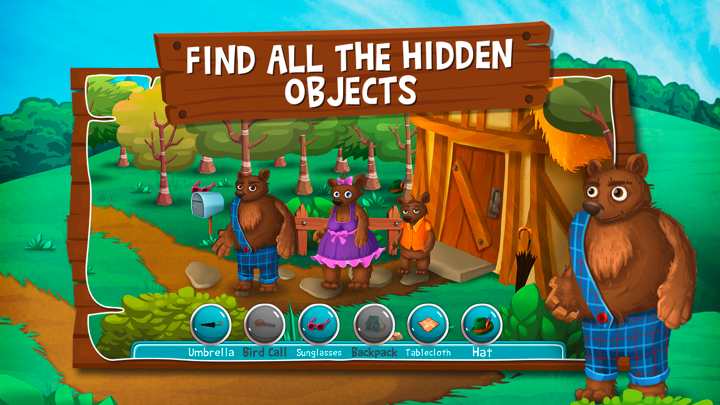 Goldilocks and the Three Bears - Search and find screenshot 4