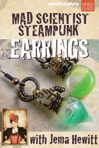 Mad Scientist Steampunk Earrings screenshot 2