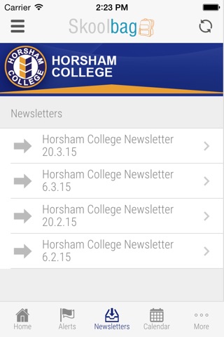 Horsham College - Skoolbag screenshot 4