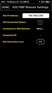 X32 FMP Remote screenshot #3 for iPhone