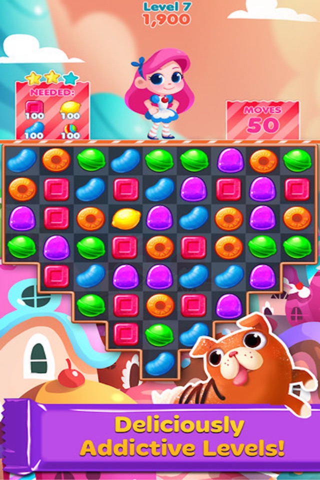 Cookie Crush Blast - Jolly splash match 3 games screenshot 3