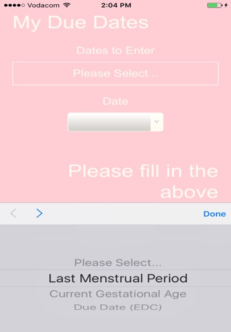 Pregnancy Due Dates screenshot 2