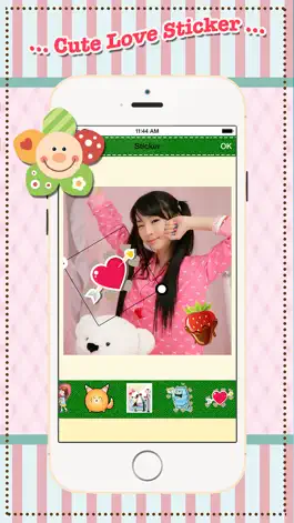 Game screenshot Любовь красивая наклейка - редактор,фильтры,эффекты,а также фоторамки b612 для вашей камеры apk