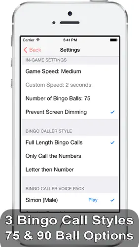iBingo Caller - Play Bingo at Home with Friends! screenshot 2